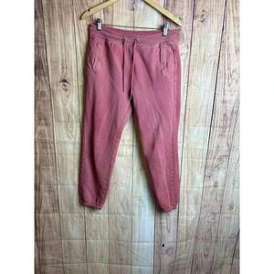 Aero Hygge Sweatpants Washed Out Orange Coral Color Women's Size S